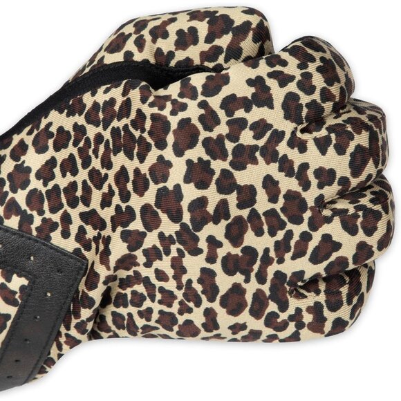 Women's Leopard - Smartdri Spandex Gloves Warm Fleece Lined Chevron Touchscreen - Picture 5 of 6